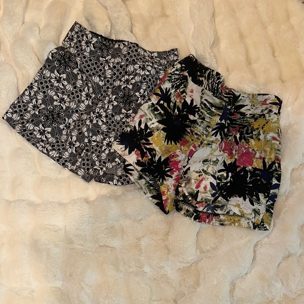 Floral Patterned Shorts Set